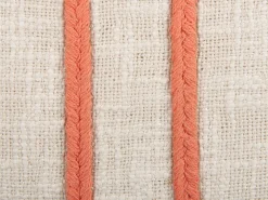Best Sale Beliani Koristetyyny Puuvilla Vaalea Beige/Koralli 45 X 45 Cm 2 Kpl Pleione