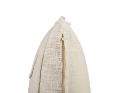 Tekstiilit<Beliani Koristetyyny Puuvilla Vaalea Beige 45 X 45 Cm Pleione