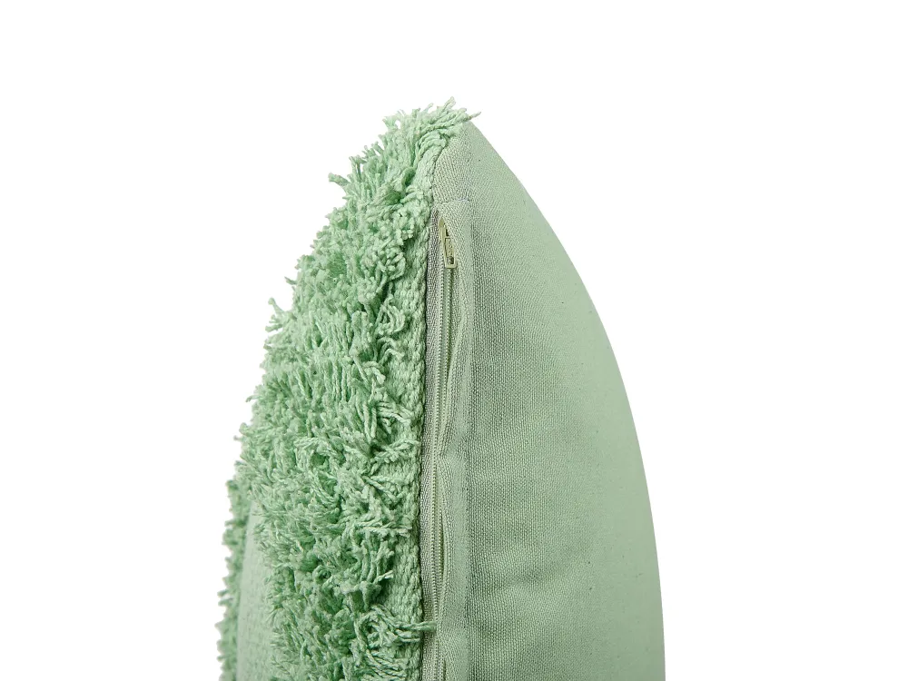 Fashion Beliani Koristetyyny Puuvilla Vaaleanvihrea 45 X 45 Cm Rhoeo