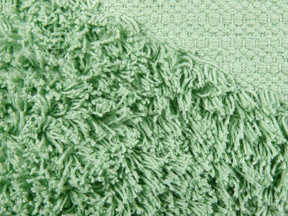 Fashion Beliani Koristetyyny Puuvilla Vaaleanvihrea 45 X 45 Cm Rhoeo