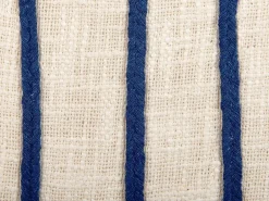 Tekstiilit<Beliani Koristetyyny Puuvilla Vaalea Beige/Laivastonsininen 45 X 45 Cm Pleione
