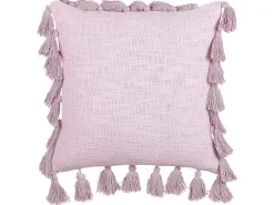 Lastenhuone<Beliani Koristetyyny Puuvilla Vaaleanpunainen 45 X 45 Cm 2 Kpl Lynchis