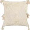 Tekstiilit<Beliani Koristetyyny Puuvilla Vaalea Beige 45 X 45 Cm Avium