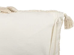 Tekstiilit<Beliani Koristetyyny Puuvilla Vaalea Beige 45 X 45 Cm Avium