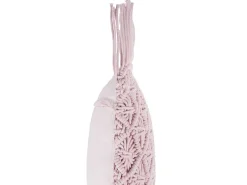 Hot Beliani Koristetyyny Puuvilla Vaaleanpunainen Makramee 40 X 40 Cm 2 Kpl Yaniklar