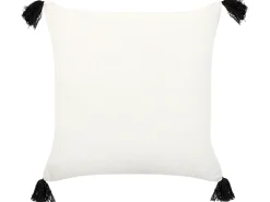 Cheap Beliani Koristetyyny Puuvilla Valkoinen/Musta 45 X 45 Cm Mays