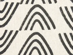 Cheap Beliani Koristetyyny Puuvilla Valkoinen/Musta 45 X 45 Cm Mays