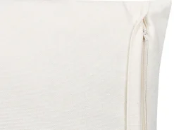 New Beliani Koristetyyny Puuvilla Valkoinen/Keltainen 45 X 45 Cm Woodi