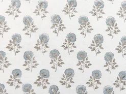 Tekstiilit<Beliani Koristetyyny Puuvilla Valkoinen/Sininen 45 X 45 Cm Pallida