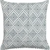 Tekstiilit<Beliani Koristetyyny Puuvilla Valkoinen/Sininen 45 X 45 Cm Cordata