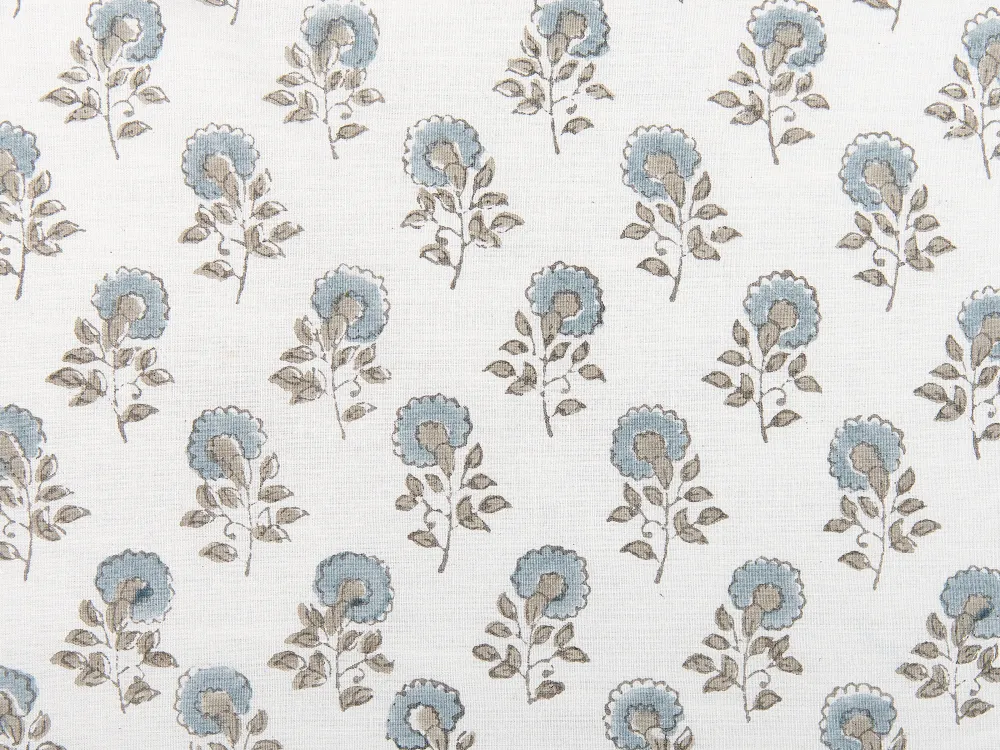 Sale Beliani Koristetyyny Puuvilla Valkoinen/Sininen 45 X 45 Cm 2 Kpl Pallida