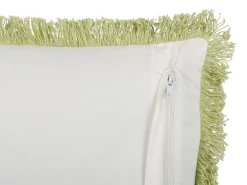 New Beliani Koristetyyny Puuvilla Vihrea/Valkoinen 45 X 45 Cm 2 Kpl Filix