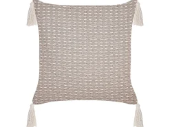 Discount Beliani Koristetyyny Ruskeanharmaa 42 X 42 Cm 2 Kpl Hakone