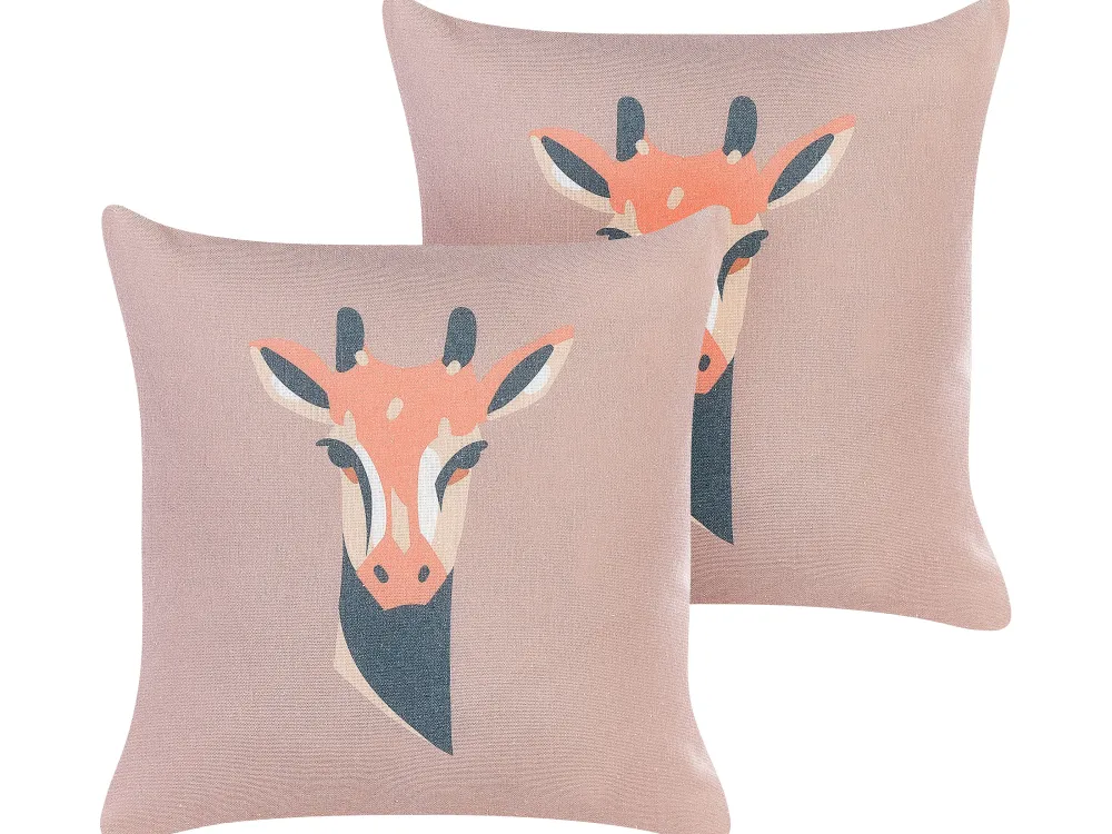 Hot Beliani Koristetyyny Ruskeanharmaa 45 X 45 Cm 2 Kpl Candelabra