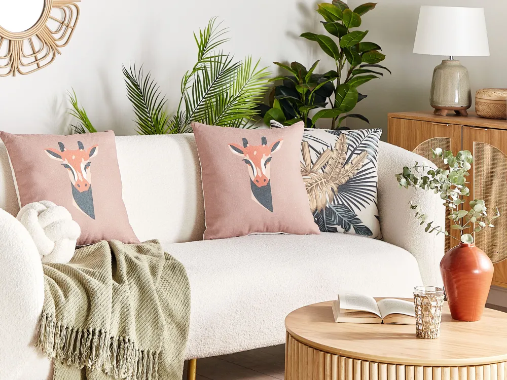 Hot Beliani Koristetyyny Ruskeanharmaa 45 X 45 Cm 2 Kpl Candelabra