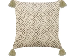 Tekstiilit<Beliani Koristetyyny Sametti Beige 45 X 45 Cm Santolina