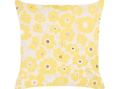 Tekstiilit<Beliani Koristetyyny Sametti Beige/Keltainen 45 X 45 Cm 2 Kpl Triteleia