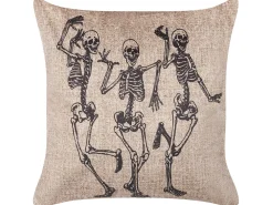 Best Beliani Koristetyyny Sametti Beige 45 X 45 Cm 2 Kpl Mortesti