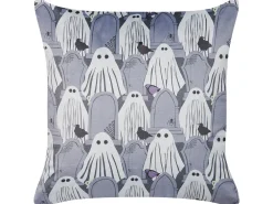 Flash Sale Beliani Koristetyyny Sametti Harmaa 45 X 45 Cm 2 Kpl Fanate