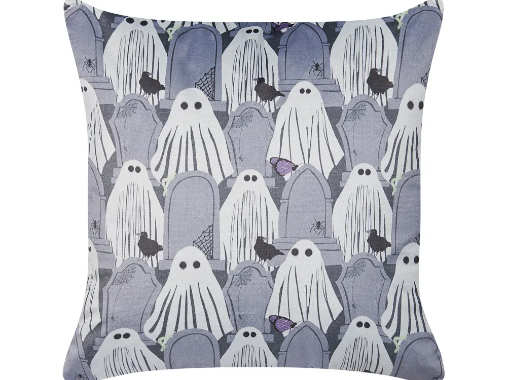 Flash Sale Beliani Koristetyyny Sametti Harmaa 45 X 45 Cm 2 Kpl Fanate