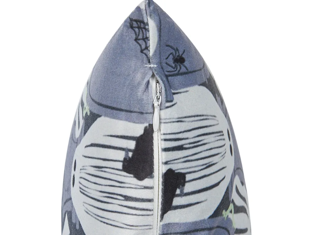 Flash Sale Beliani Koristetyyny Sametti Harmaa 45 X 45 Cm 2 Kpl Fanate