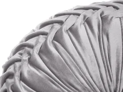 Tekstiilit<Beliani Koristetyyny Sametti Harmaa 40 Cm Udala