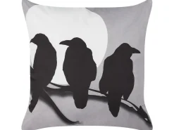 Tekstiilit<Beliani Koristetyyny Sametti Harmaa 45 X 45 Cm 2 Kpl Oradea