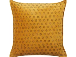 Discount Beliani Koristetyyny Sametti Keltainen 45 X 45 Cm 2 Kpl Rapis