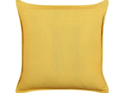 Discount Beliani Koristetyyny Sametti Keltainen 45 X 45 Cm 2 Kpl Rapis