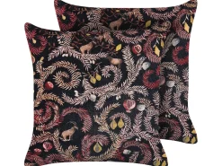 Tekstiilit<Beliani Koristetyyny Sametti Monivarinen 45 X 45 Cm 2 Kpl Ricinus