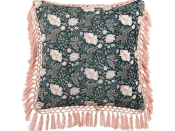 New Beliani Koristetyyny Sametti Monivarinen 45 X 45 Cm Parrotia