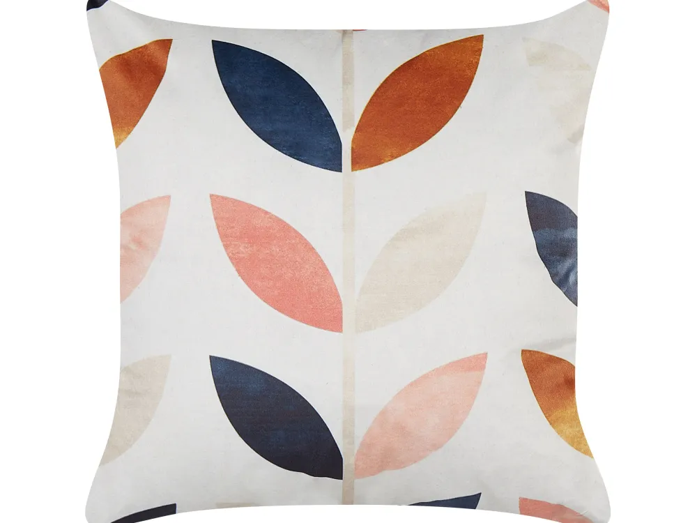 Fashion Beliani Koristetyyny Sametti Monivarinen 45 X 45 Cm 2 Kpl Quinoa