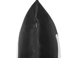 Tekstiilit<Beliani Koristetyyny Sametti Mustavalkoinen 45 X 45 Cm 2 Kpl Franklinia