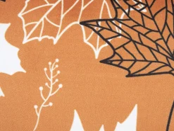 Tekstiilit<Beliani Koristetyyny Sametti Oranssi 45 X 45 Cm 2 Kpl Poinsettia