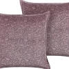 Outlet Beliani Koristetyyny Sametti Roosa 45 X 45 Cm 2 Kpl Kalmia