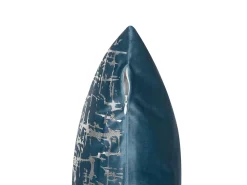 Tekstiilit<Beliani Koristetyyny Sametti Sininen 45 X 45 Cm 2 Kpl Gardenia