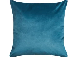 Tekstiilit<Beliani Koristetyyny Sametti Sininen 45 X 45 Cm 2 Kpl Monstera