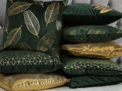 Hot Beliani Koristetyyny Sametti Tummanvihrea 45 X 45 Cm 2 Kpl Fern