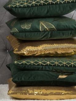 Hot Beliani Koristetyyny Sametti Tummanvihrea 45 X 45 Cm 2 Kpl Fern