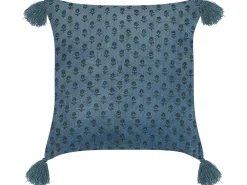 Tekstiilit<Beliani Koristetyyny Sametti Tummansininen 45 X 45 Cm Ribes