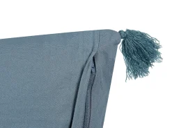 Tekstiilit<Beliani Koristetyyny Sametti Tummansininen 45 X 45 Cm Ribes