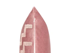 Tekstiilit<Beliani Koristetyyny Sametti Vaaleanpunainen 45 X 45 Cm 2 Kpl Bahia