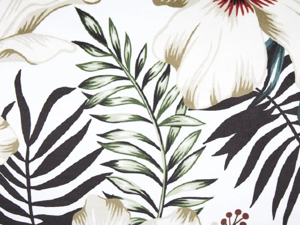 Flash Sale Beliani Koristetyyny Sametti Valkoinen/Vihrea 45 X 45 Cm Okra