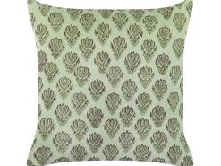 Shop Beliani Koristetyyny Sametti Vihrea 45 X 45 Cm Rungia