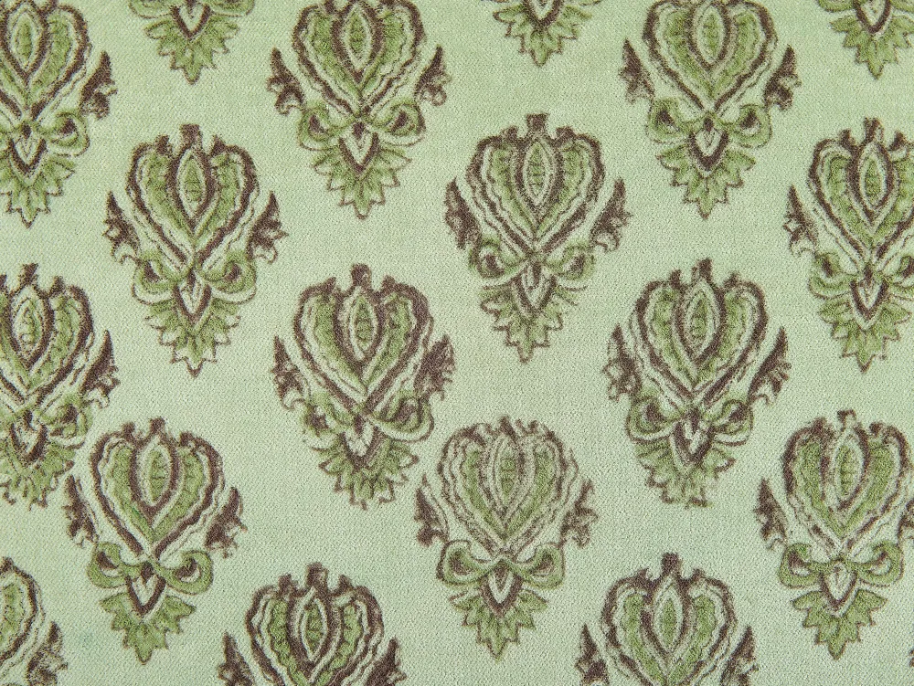 Shop Beliani Koristetyyny Sametti Vihrea 45 X 45 Cm Rungia