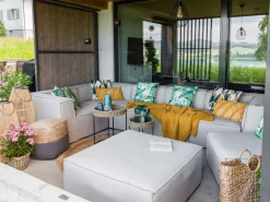 Best Sale Beliani Koristetyyny Ulkokayttoon 2Kpl Setti 45 X 45 Cm Lehtikuviolla Pavelli