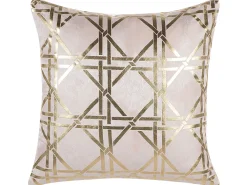 Sale Beliani Koristetyyny Vaaleanpunainen/Kulta 45 X 45 Cm 2 Kpl Cassia