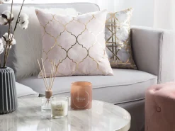 Tekstiilit<Beliani Koristetyyny Vaaleanpunainen 45 X 45 Cm 2 Kpl Alyssum