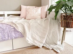 Tekstiilit<Beliani Koristetyyny Vaaleanpunainen 45 X 45 Cm 2 Kpl Alyssum