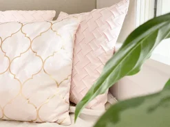 Tekstiilit<Beliani Koristetyyny Vaaleanpunainen 45 X 45 Cm 2 Kpl Alyssum